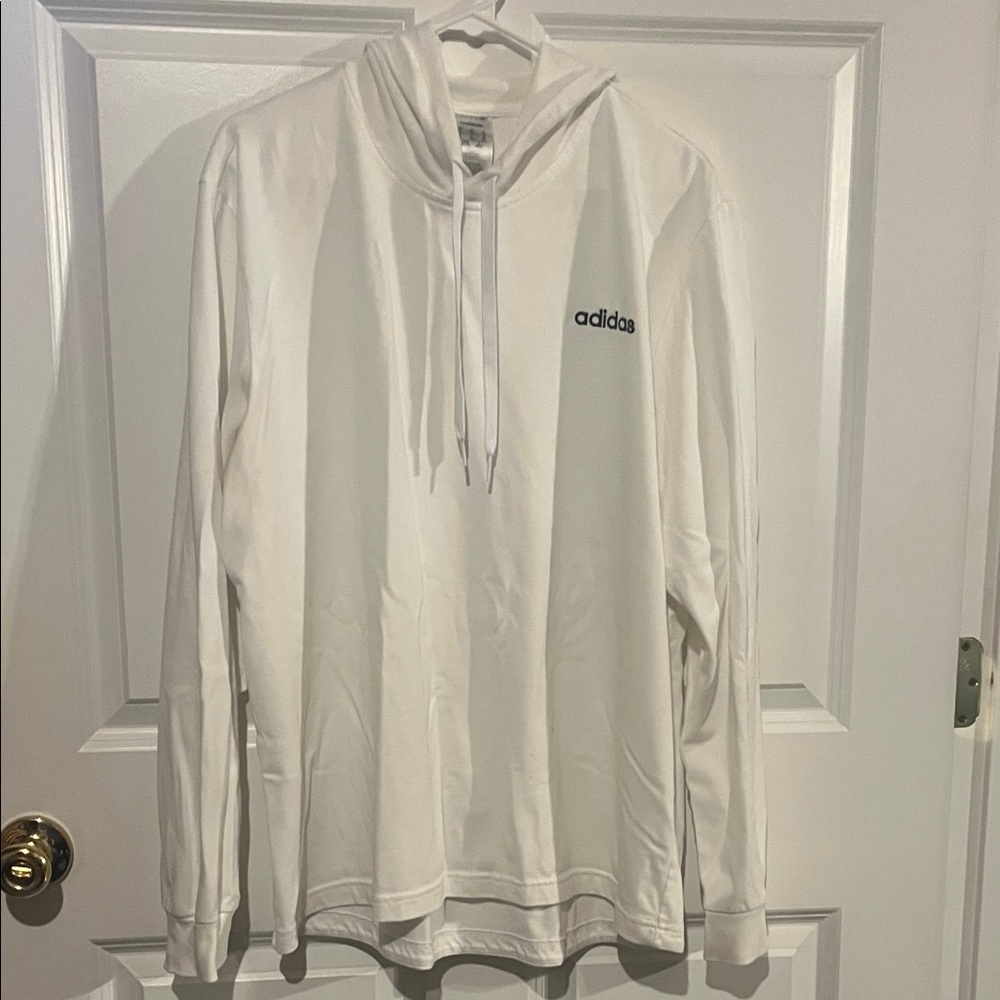 Adidas Men's Classic Light White Hoodie - Size XL